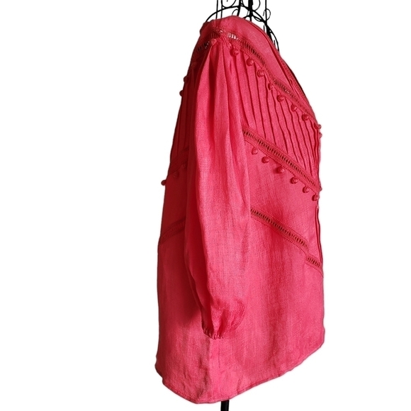 IRO Paris Poyra Puff-Sleeves Shirt, Size 38 (M/6) - Picture 7 of 10